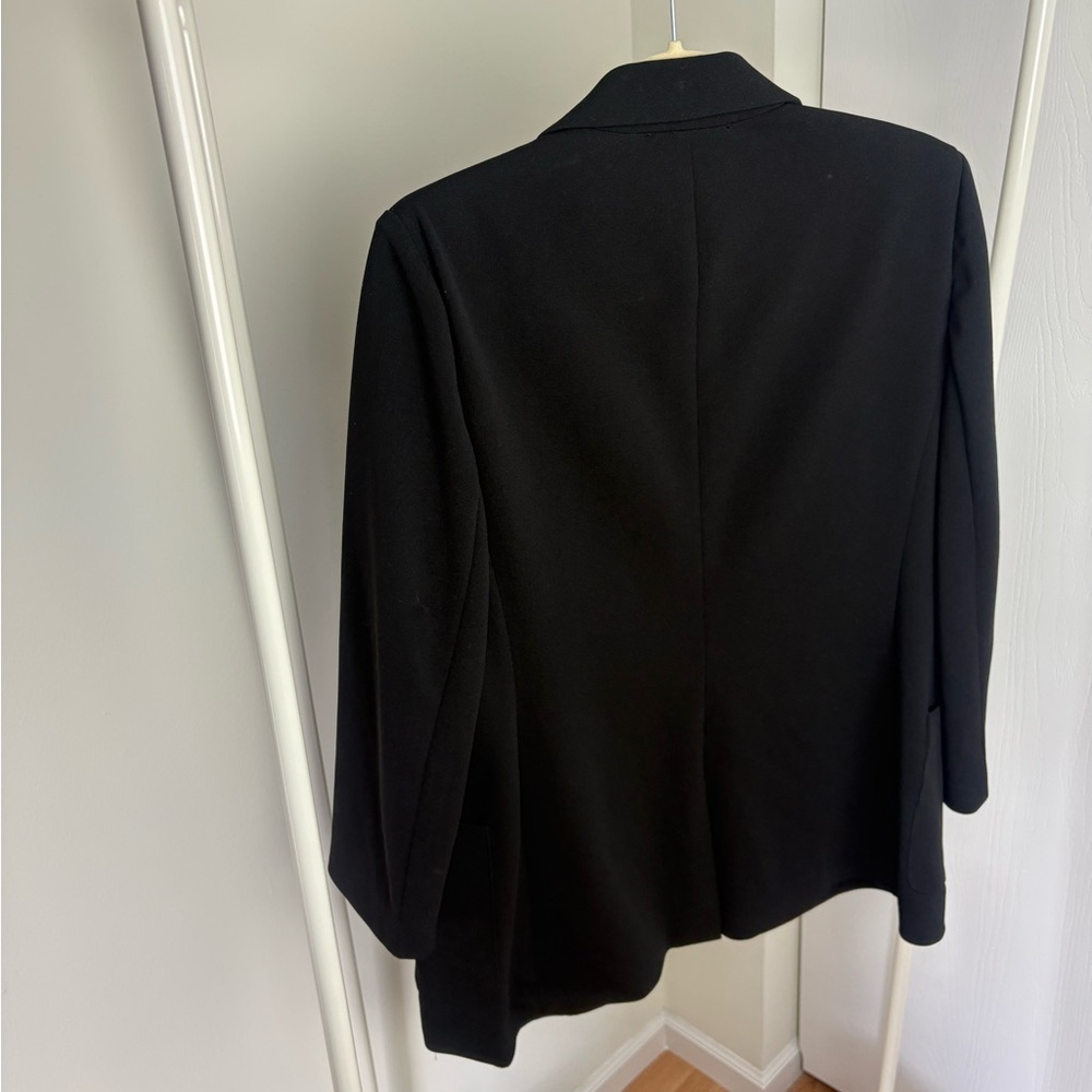 Nine West Classic Black Women's Open Front Blazer - Picture 2 of 6